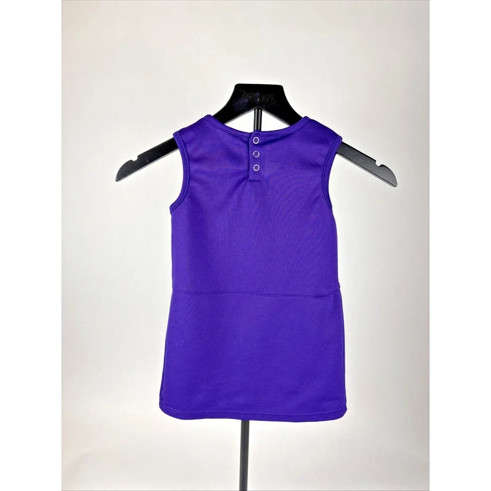NFL Team Apparel Cheerleader Dress Toddler 4T Purple Gold Minnesota Vikings Logo